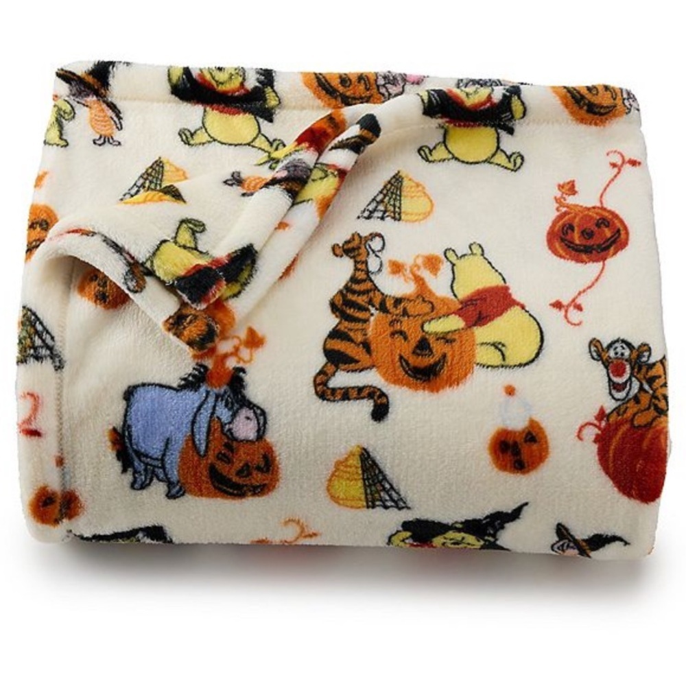 🆕 Disney Winnie The Pooh Plush Throw Blanket Oversized 5’ x 6’